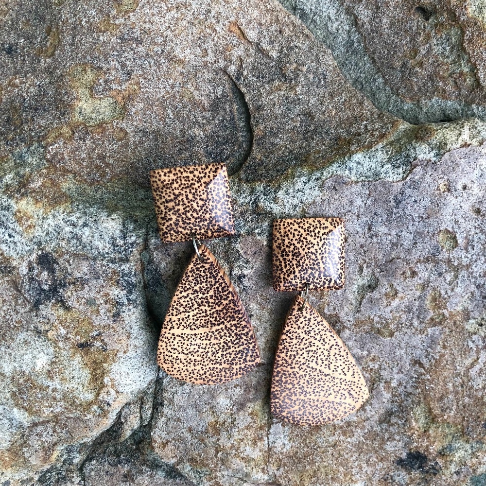 Wooden Earrings with posts